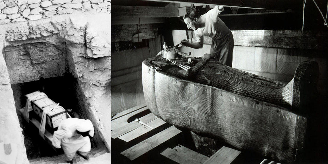 Howard Carter in the Tomb